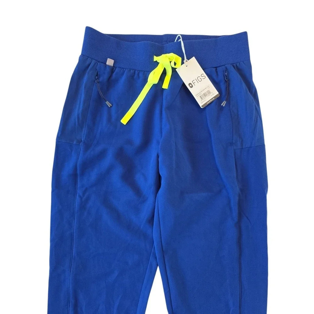 FIGS Women's‎ Boston Slim Jogger Scrub Pants XXS Electric Blue Drawstring NWT